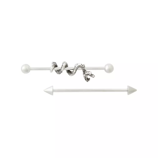 Snake Twist Barbells - 14 Gauge at Spencer's
