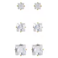 Multi-Pack Clear CZ Stud Earring 3 Pack – 20 Gauge at Spencer's