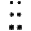 Multi-Pack Black CZ Titanium Stud Earrings 3 Pair – 20 Gauge at Spencer's