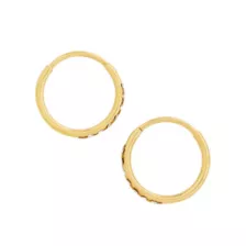 Goldtone CZ Hinge Hoops at Spencer's