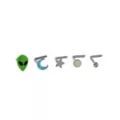 Multi-Pack Alien L-Bend Nose Rings 5 Pack – 20 Gauge at Spencer's