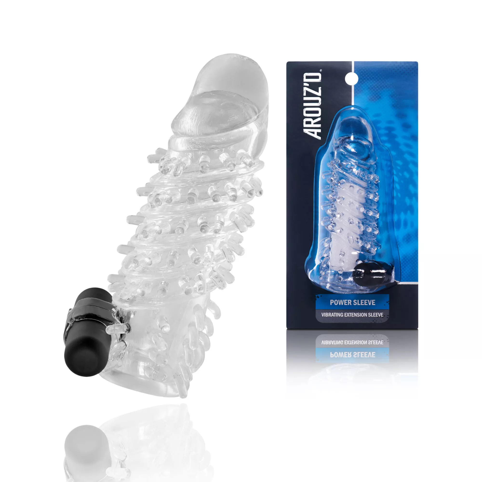 Vibrating Power Extension Sleeve - Arouz'd at Spencer's