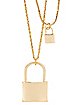 Goldplated Padlock Necklace