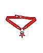 Red Pentagram Choker Necklace