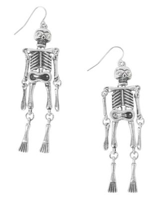 Dangle deals skeleton earrings