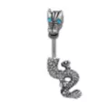 Silvertone Dragon Belly Ring - 14 Gauge at Spencer's