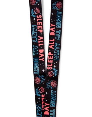 Sleep All Day Lanyard