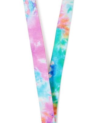 LED Purple Tie Dye Lanyard