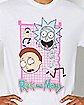 Neon Grid Rick & Morty T Shirt