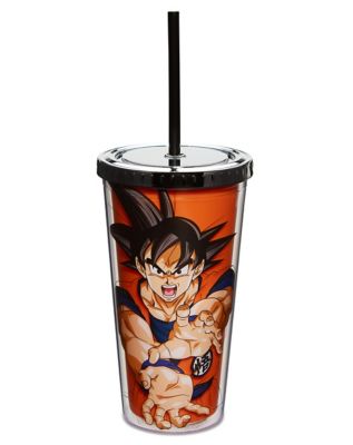 Dragon Ball Z Red Goku Large Drinking Cup Glass in box