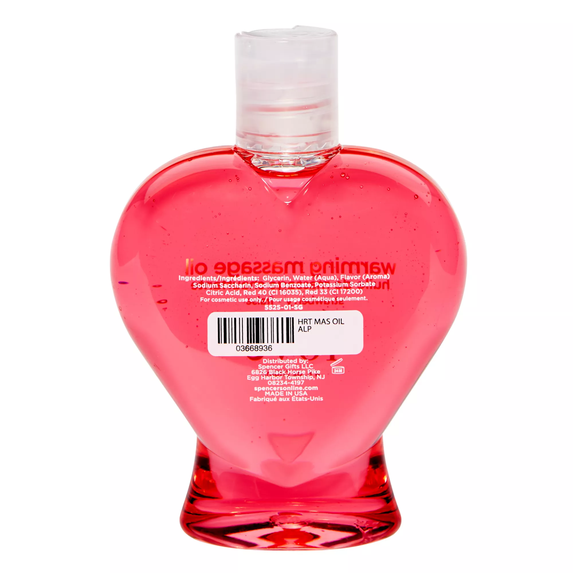 Strawberry Flavored Warming Massage Oil 4 oz. - Hott Love at Spencer's