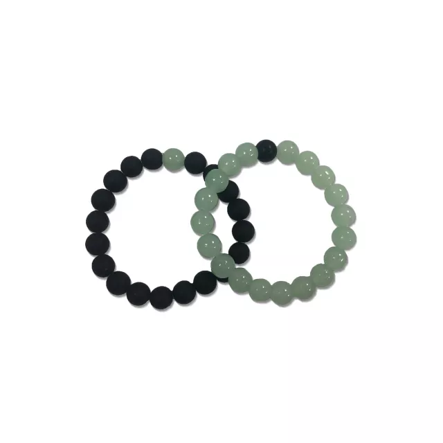 Black and Green Long Distance Beaded Bracelets – 2 Pack at Spencer's