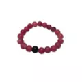 Black and Pink Long Distance Beaded Bracelets – 2 Pack at Spencer's
