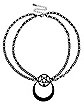Chain Pentagram Moon Choker Necklace