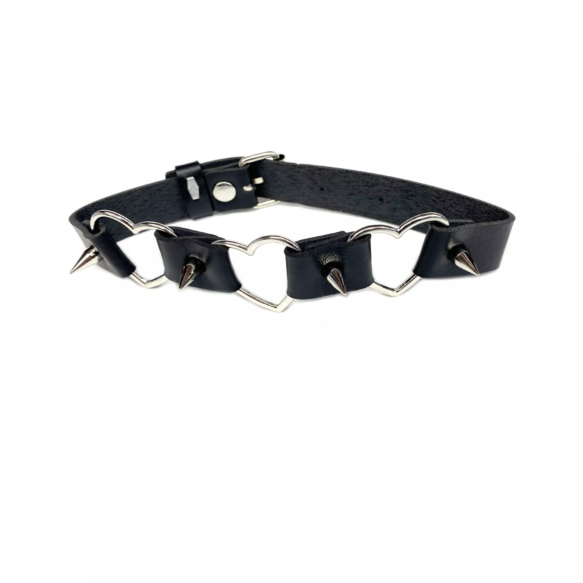 Heart Spike Choker Necklace at Spencer's