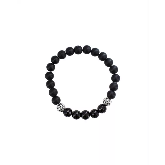 Stretchy Onyx Stone Bracelet at Spencer's