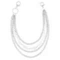 4 Row Flame Curb Wallet Chain at Spencer's