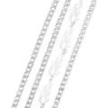 4 Row Flame Curb Wallet Chain at Spencer's