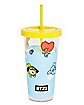 BT21 Cup with Straw 23 oz. - BT21 Universe