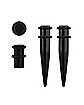 Multi-Pack Black Plugs and Tapers Set - 4 Pack
