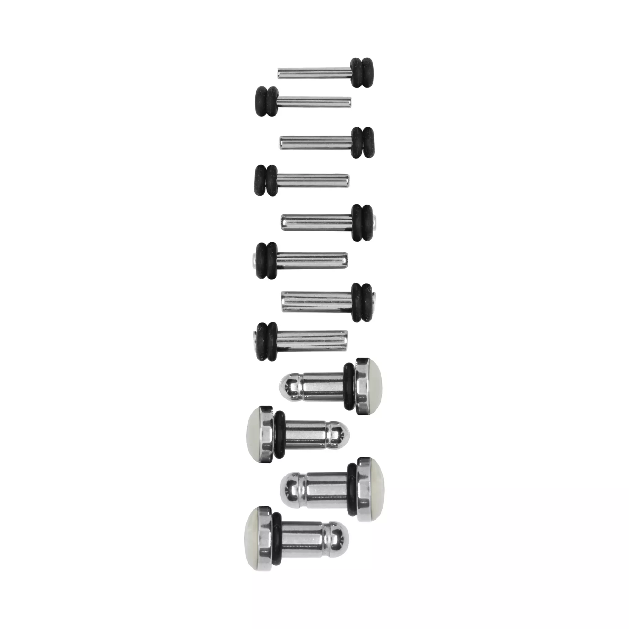 Multi-Pack Silver Plated Plugs 6 Pairs - 14-4 Gauge at Spencer's