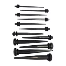 Multi-Pack Black Tapers - 6 Pairs at Spencer's