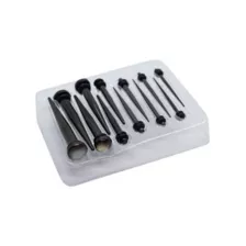 Multi-Pack Black Tapers - 6 Pairs at Spencer's