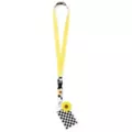 Checkered Sunflower Lanyard at Spencer's