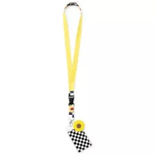 Checkered Sunflower Lanyard at Spencer's