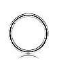 Body Sensitive Silvertone ASTM F-136 Titanium Hinged Segment Hoop Ring – 16 Gauge