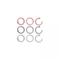 Multi-Pack CZ Red and Black Hoop Nose Rings 9 Pack – 20 Gauge at Spencer's