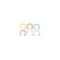 Multi-Pack Neon Hoop Nose Rings 6 Pack - 20 Gauge at Spencer's