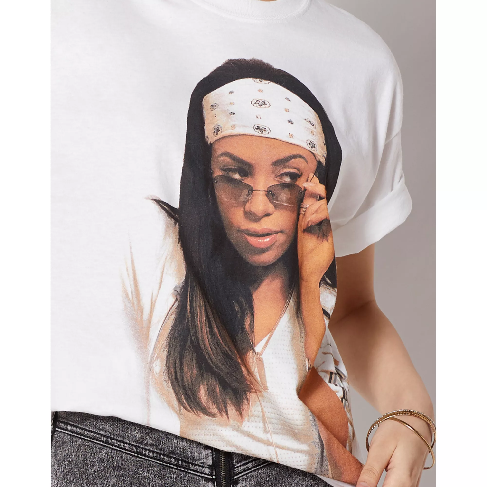 Glasses Oversized Aaliyah T Shirt at Spencer's