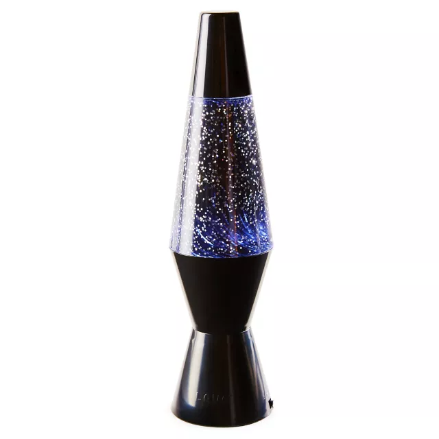 10 Inch Mini Black Glitter Lamp at Spencer's
