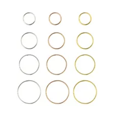 Multi-Pack CZ Hoop Nose Rings 12 Pack - 22 Gauge at Spencer's