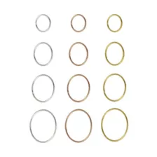 Multi-Pack CZ Hoop Nose Rings 12 Pack - 22 Gauge at Spencer's