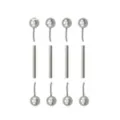 Multi-Pack Silvertone Threadless Barbells 4 Pack - 14 Gauge at Spencer's