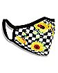 Checkered Sunflower Face Mask