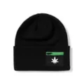 Weed Leaf Pocket Cuff Beanie Hat at Spencer's
