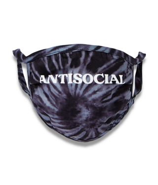 Tie dye antisocial face mask