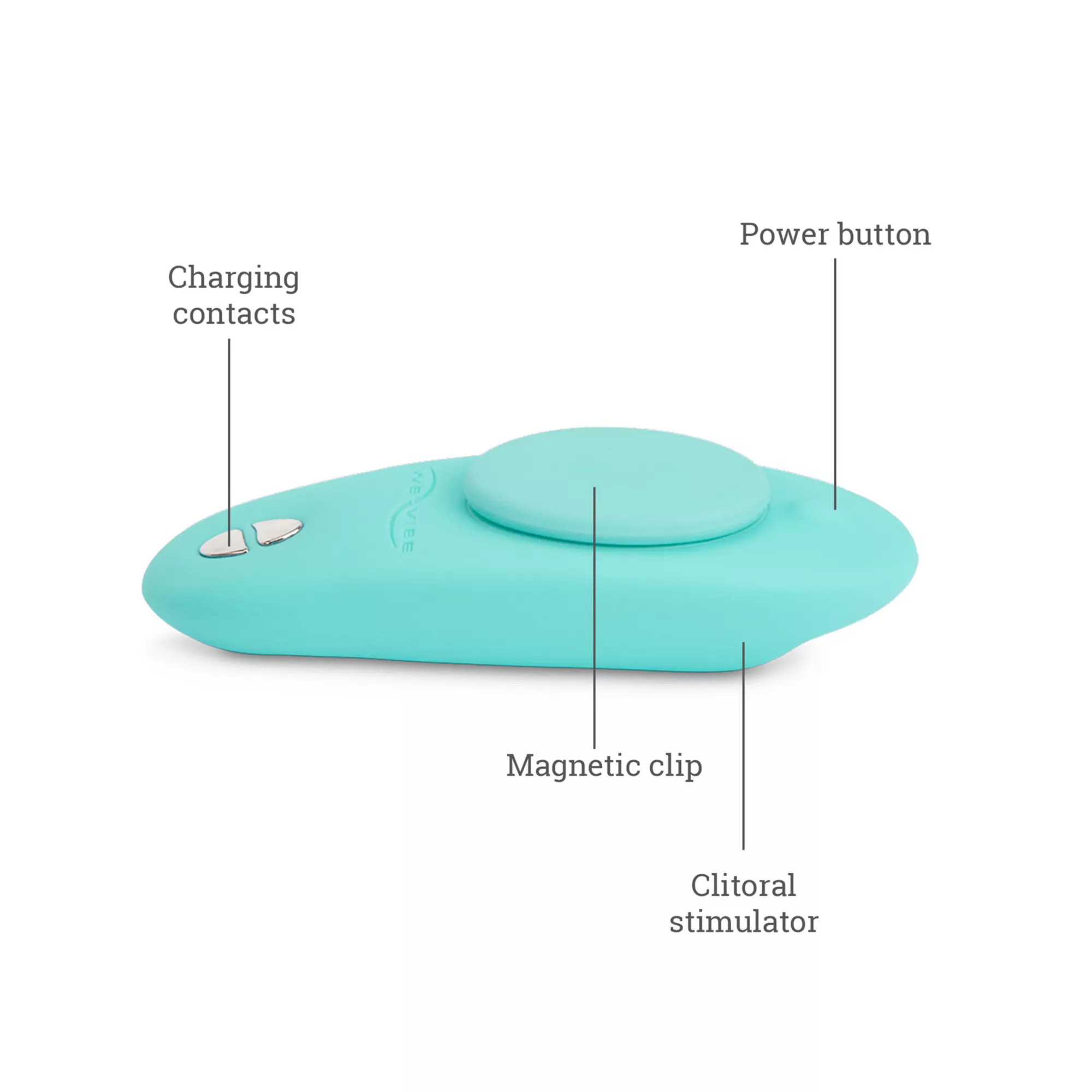 We-Vibe Moxie Wearable Vibrator Aqua at Spencer's