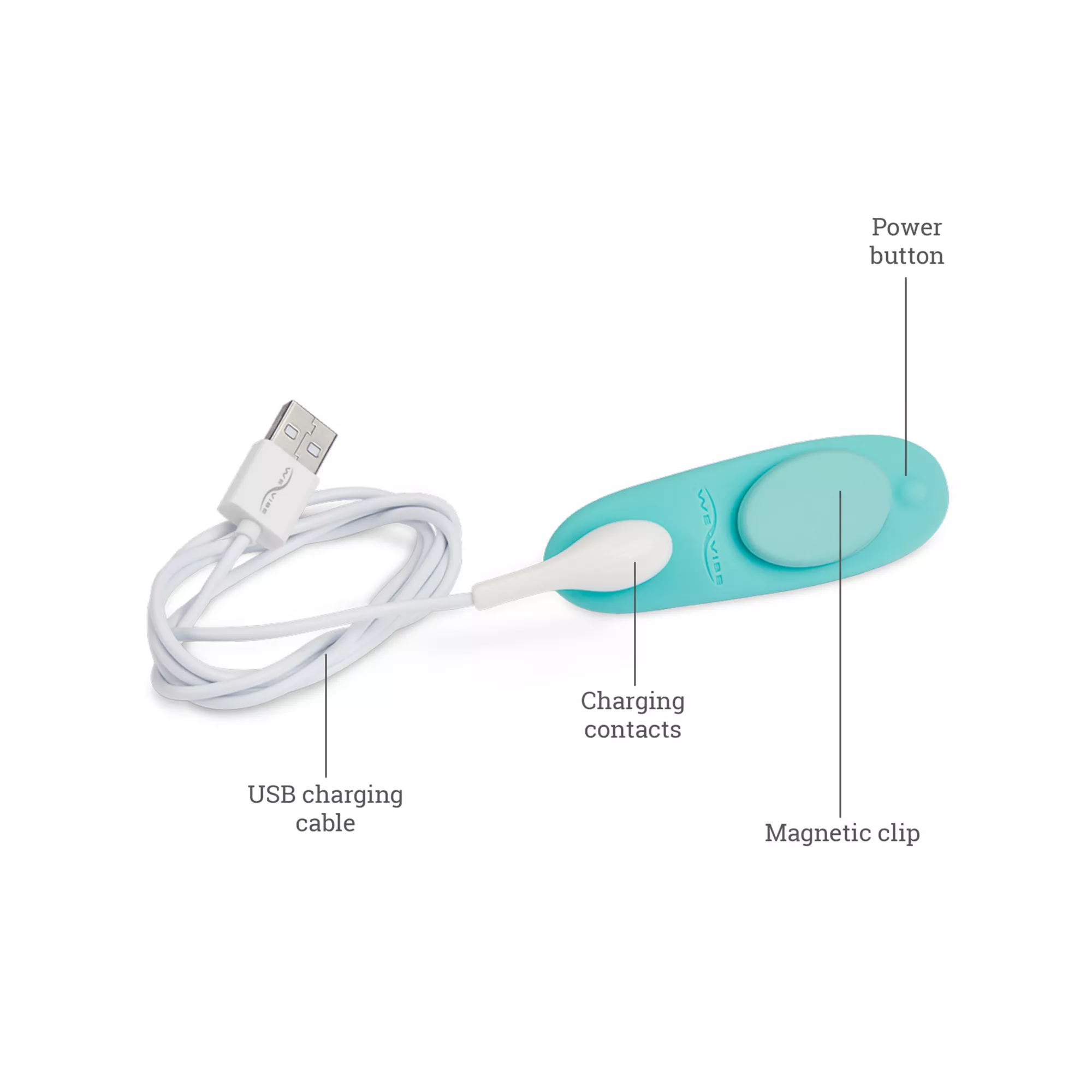 We-Vibe Moxie Wearable Vibrator Aqua at Spencer's