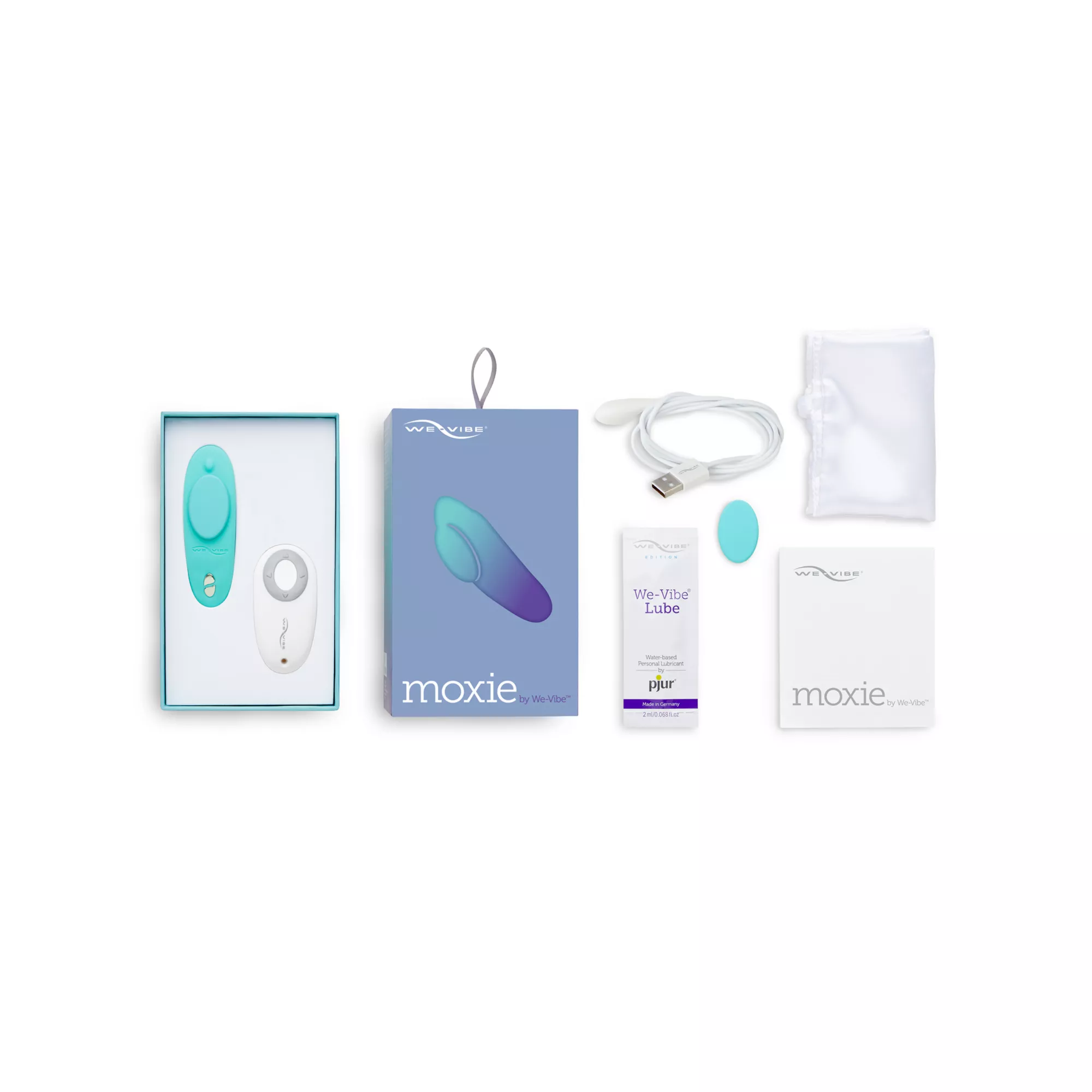 We-Vibe Moxie Wearable Vibrator Aqua at Spencer's