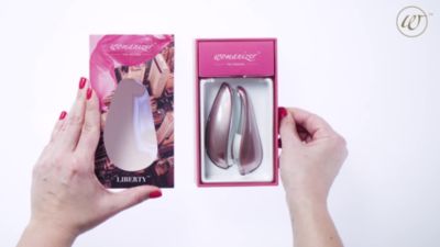 Premium Waterproof Rechargeable Liberty Massager Pink Rose - Womanizer