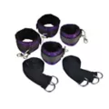 Pleasure Bound Purple Lace Bed Spreader Restraint Set at Spencer's