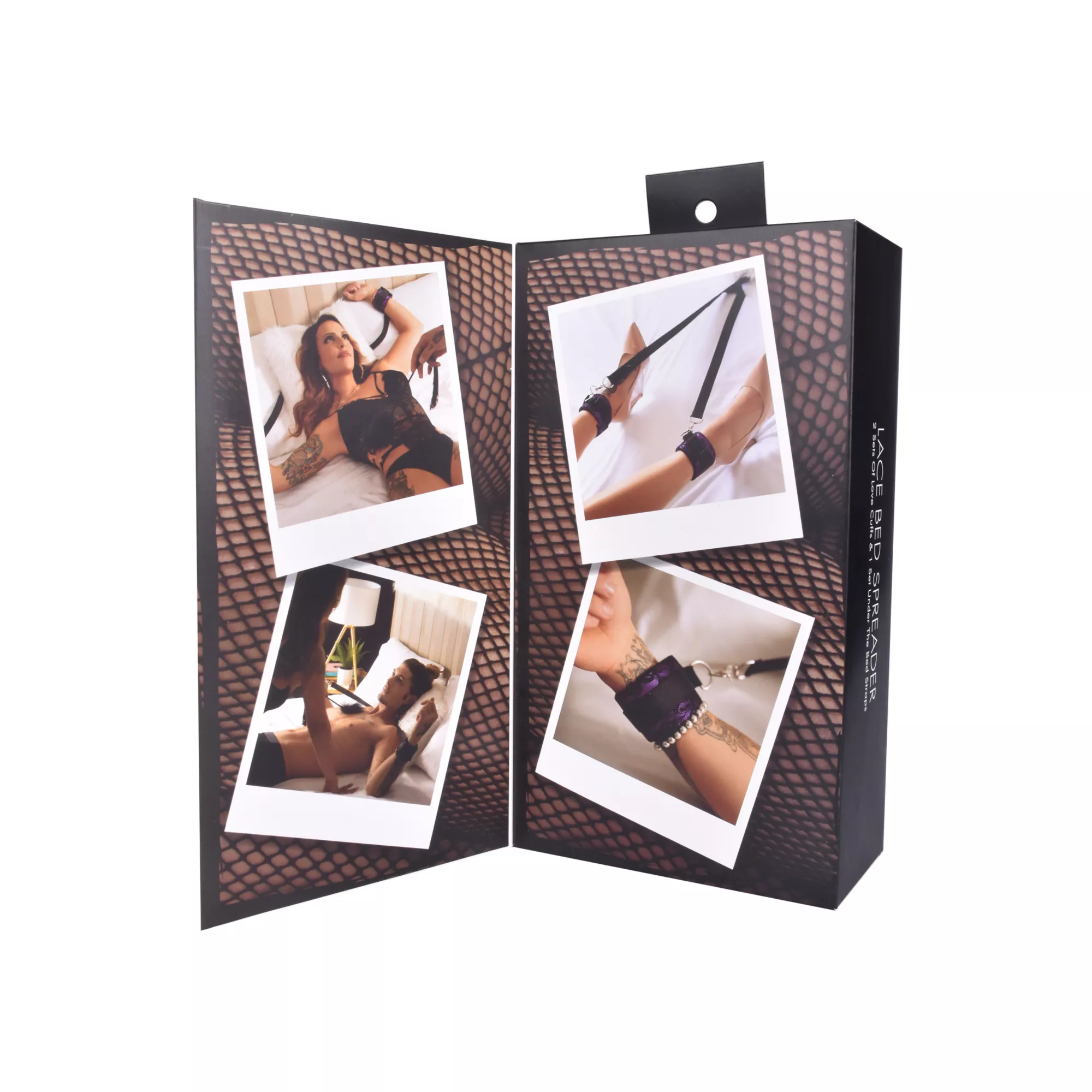 Pleasure Bound Purple Lace Bed Spreader Restraint Set at Spencer's