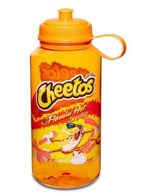 Cheetos Chester Cheetah Silhouette Orange Stainless Steel Water Bottle