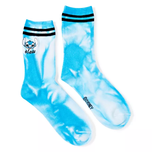 Tie Dye Stitch Athletic Crew Socks - Lilo & Stitch at Spencer's