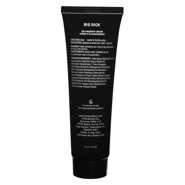 Big Dick Enlargement Cream 1.5 oz. - Arouz'd at Spencer's