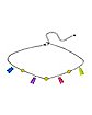 Gummy Bear and Smiley Face Choker Necklace